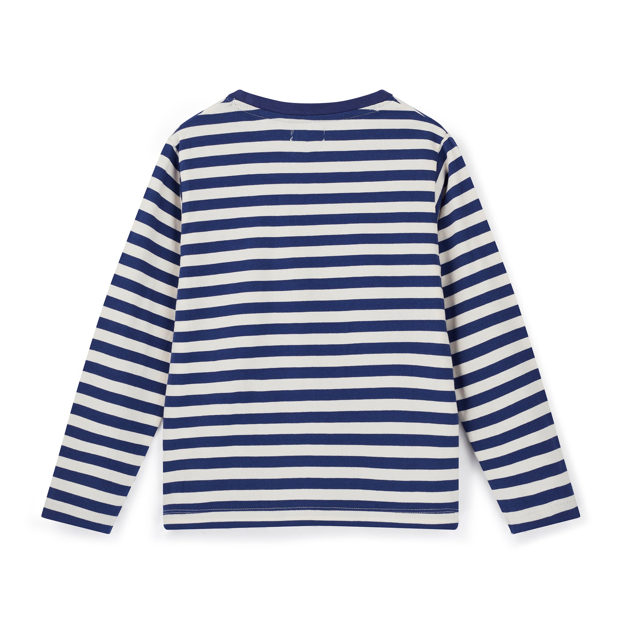 Navy Dinosaur Cub And Stripe Print Top