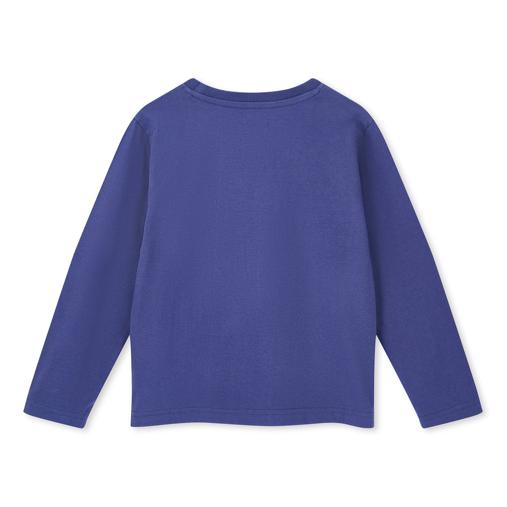 Navy Skate Applique Top