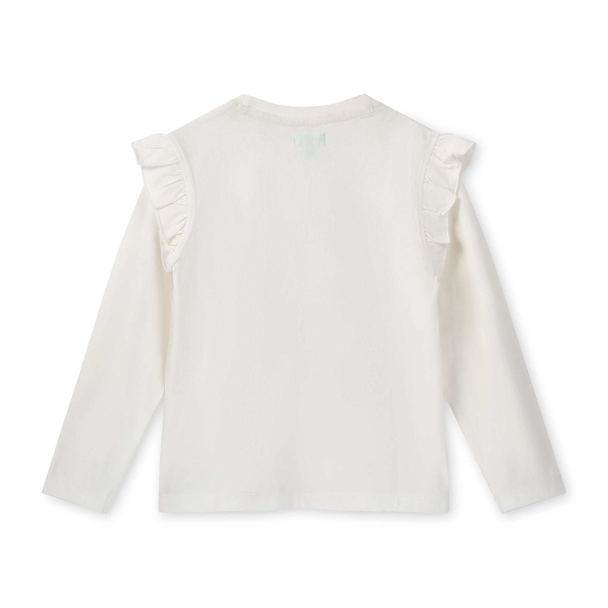 White Sweet Season Autumn Applique Top