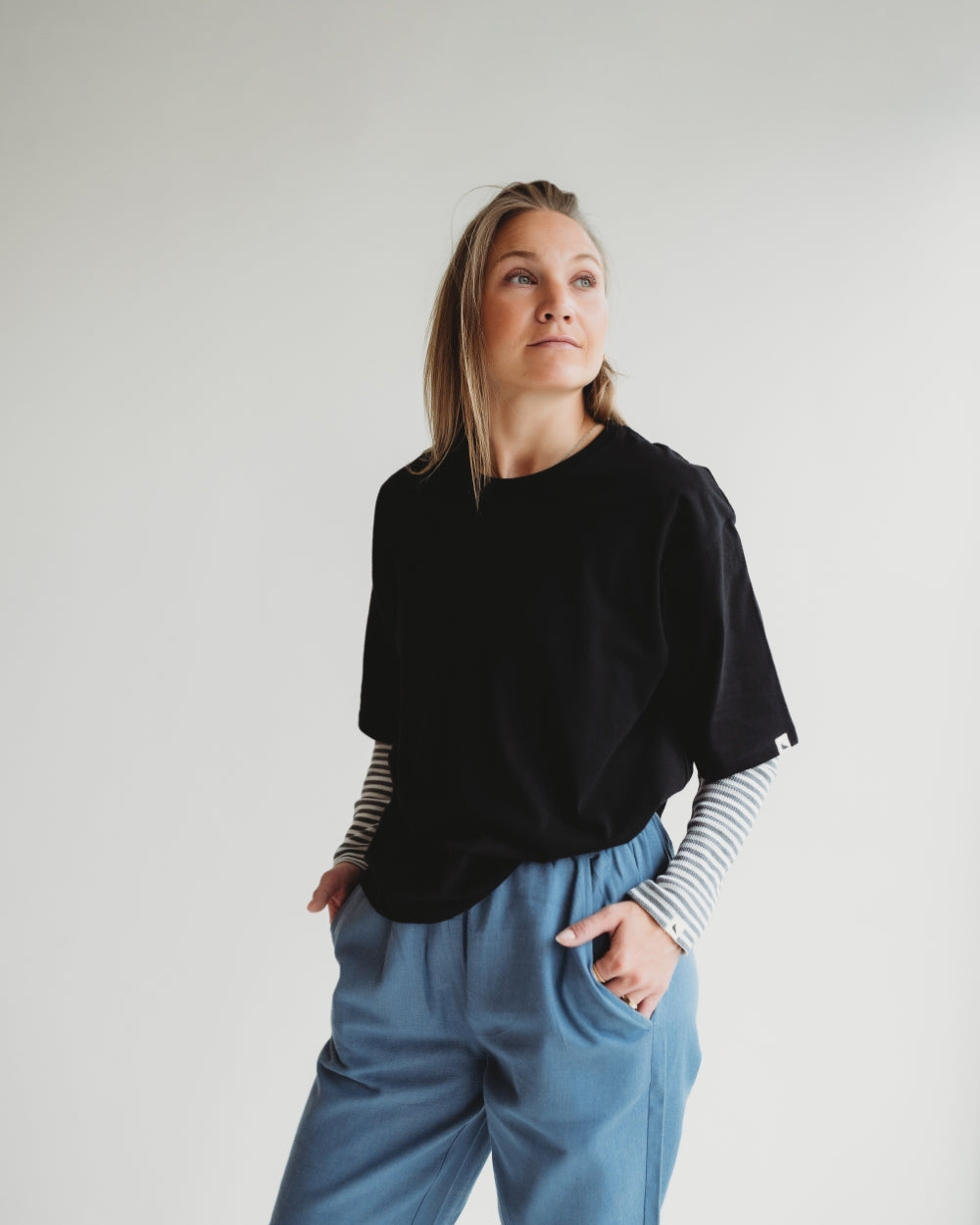 Elsie Black Oversized T-Shirt - image 2