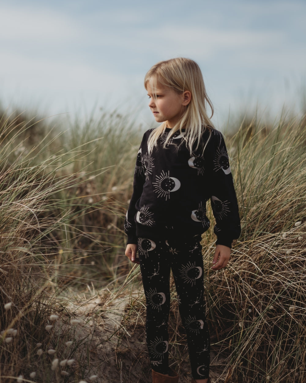 Black Astrology Print Sweatshirt - image 1
