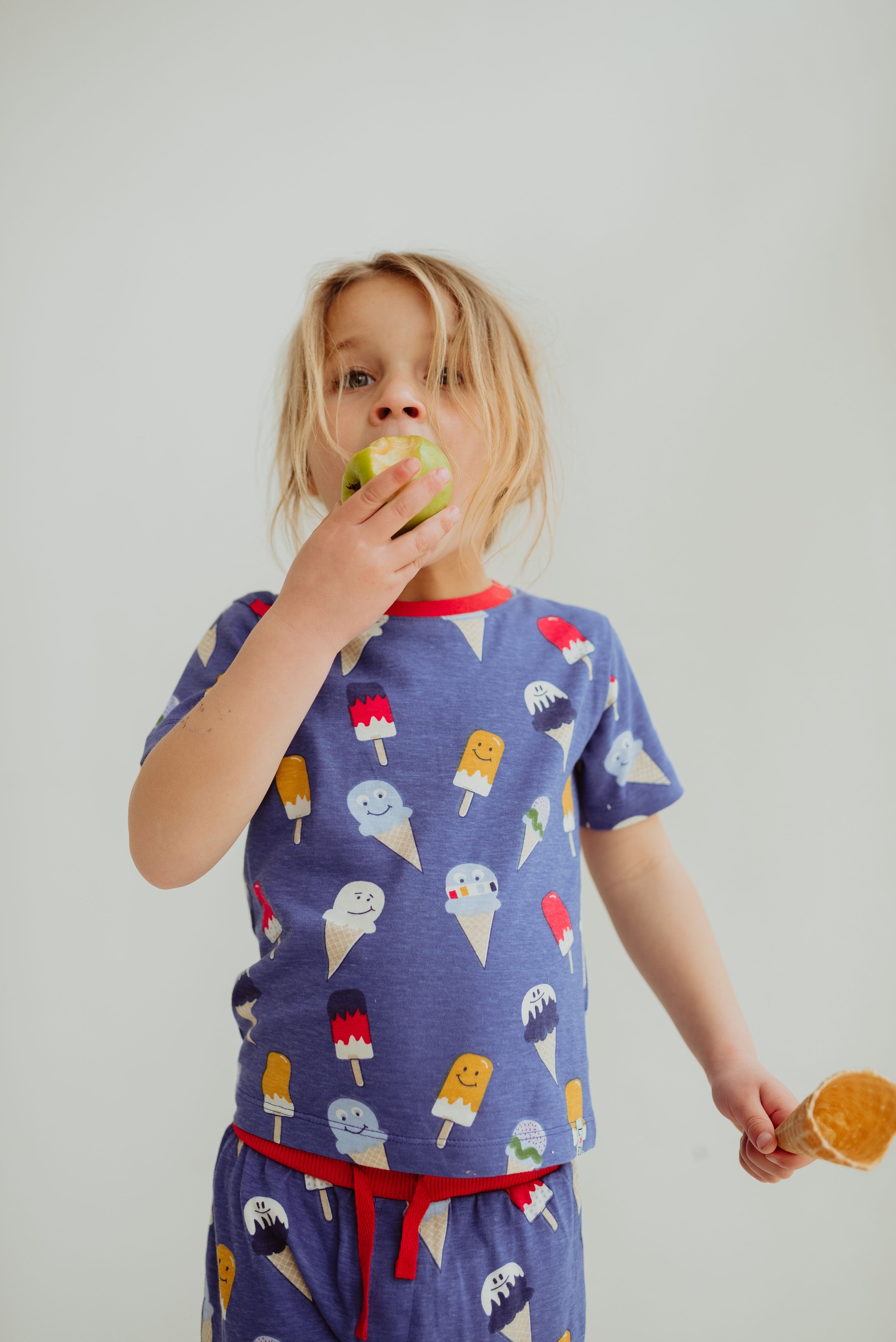 Blue Happy Ice Cream T-Shirt