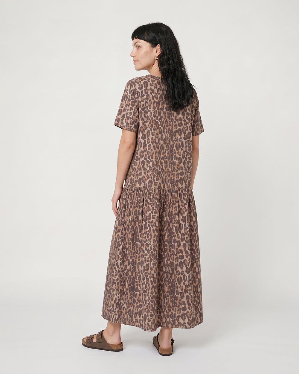 PREORDER Drew Neutral Leopard Midaxi Dress
