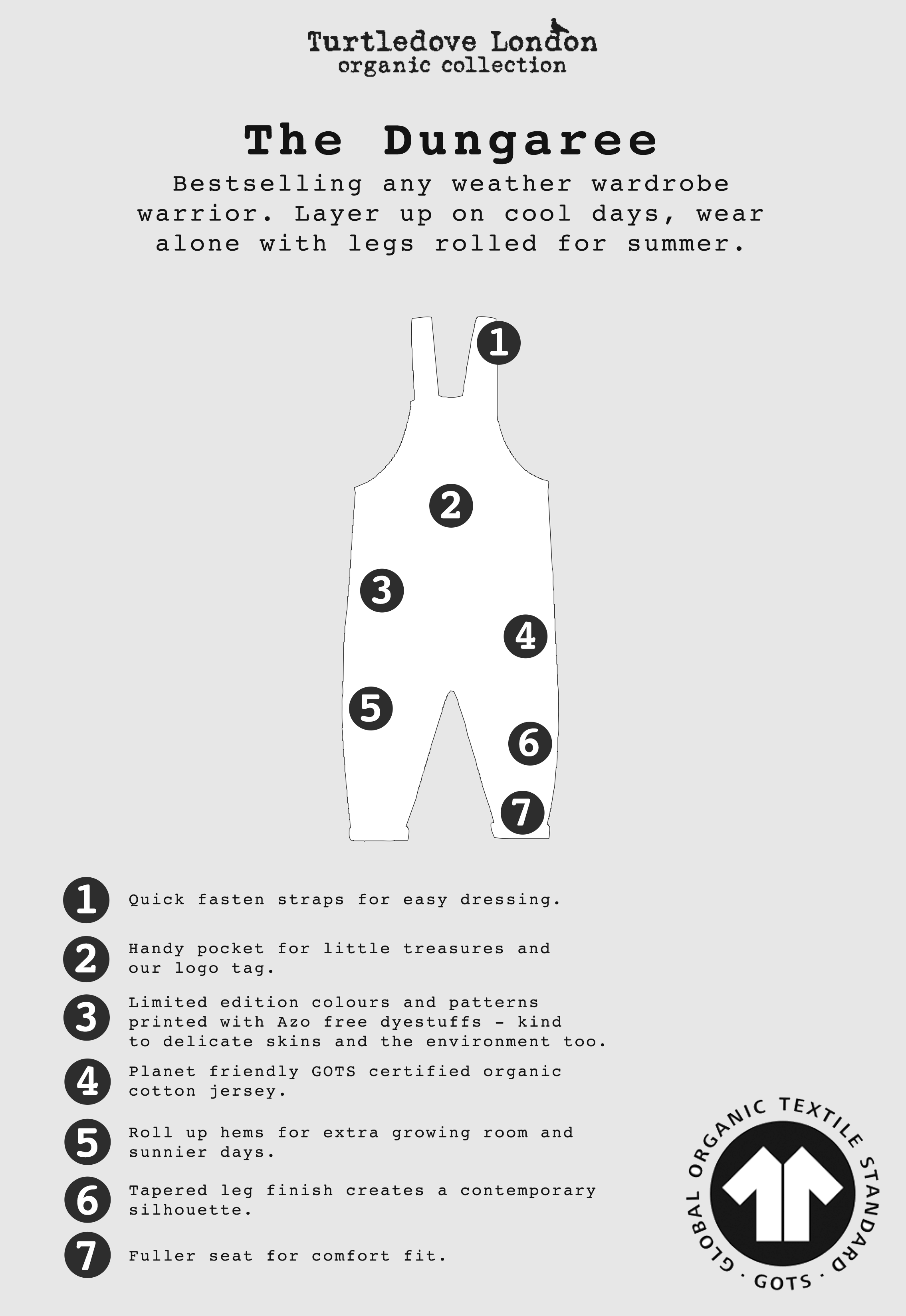 organic cotton Multicolour Leopard Animal Print Dungarees - image 3