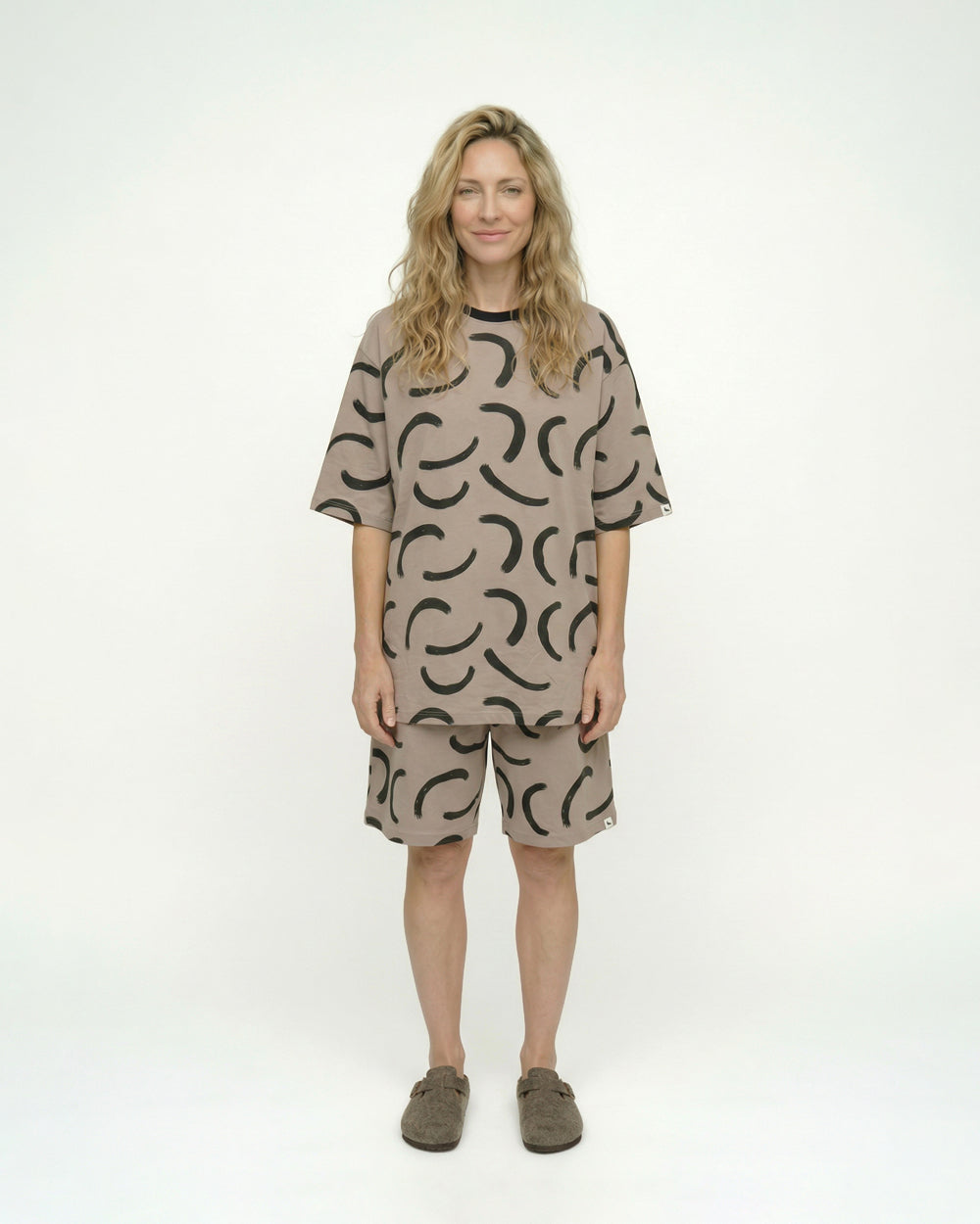 Elsie Stone Cove Print Oversized T-Shirt