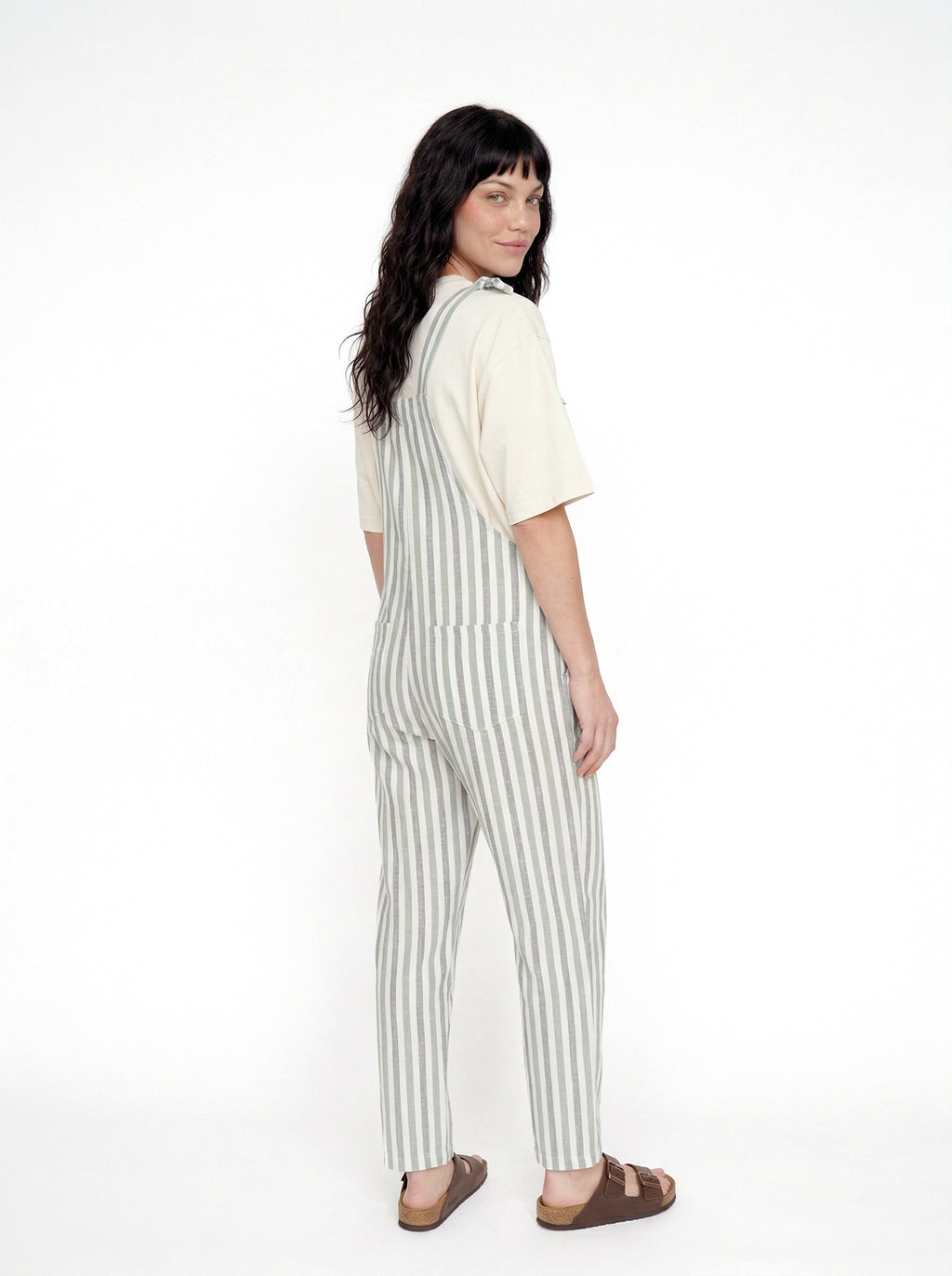 Erin Multicolour Stripe Print Dungarees