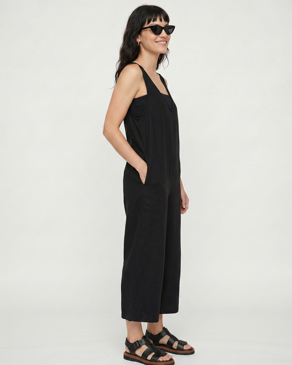 Grace Black Wide Leg Jumpsuit