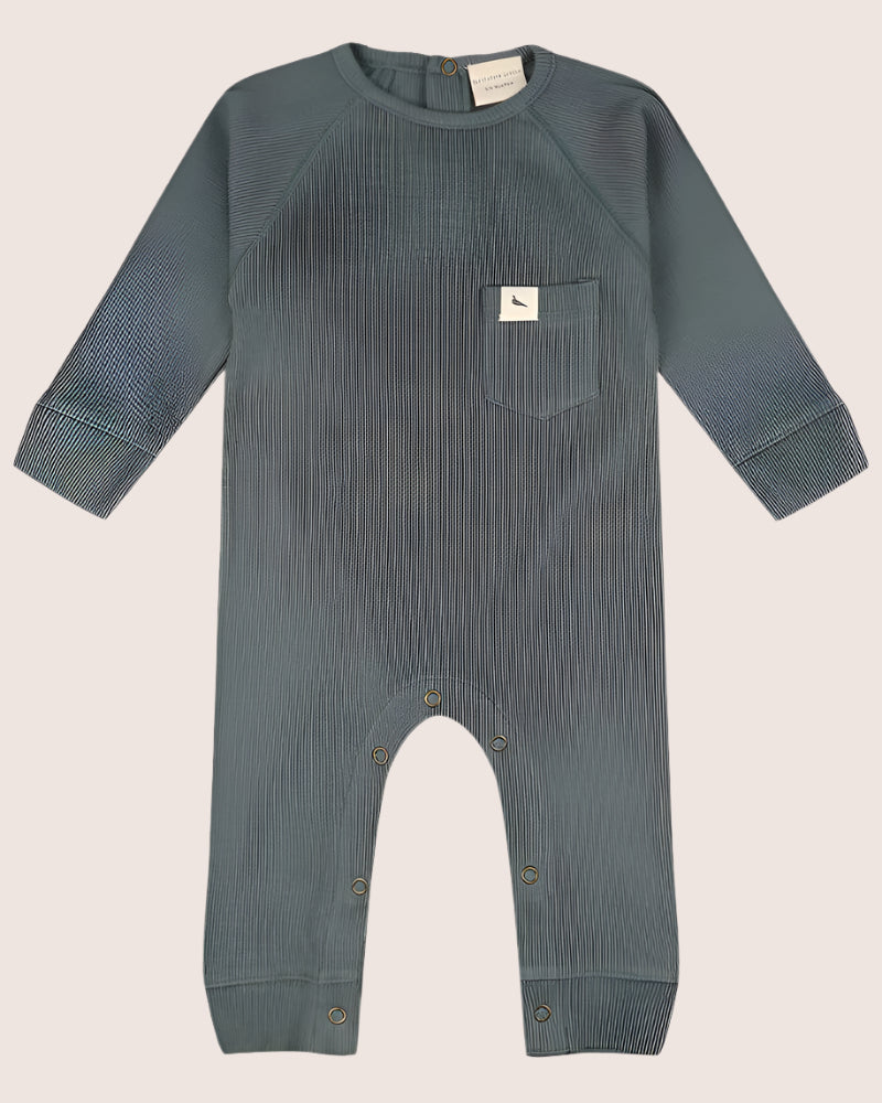 Bottle Green Rib Romper - image 1