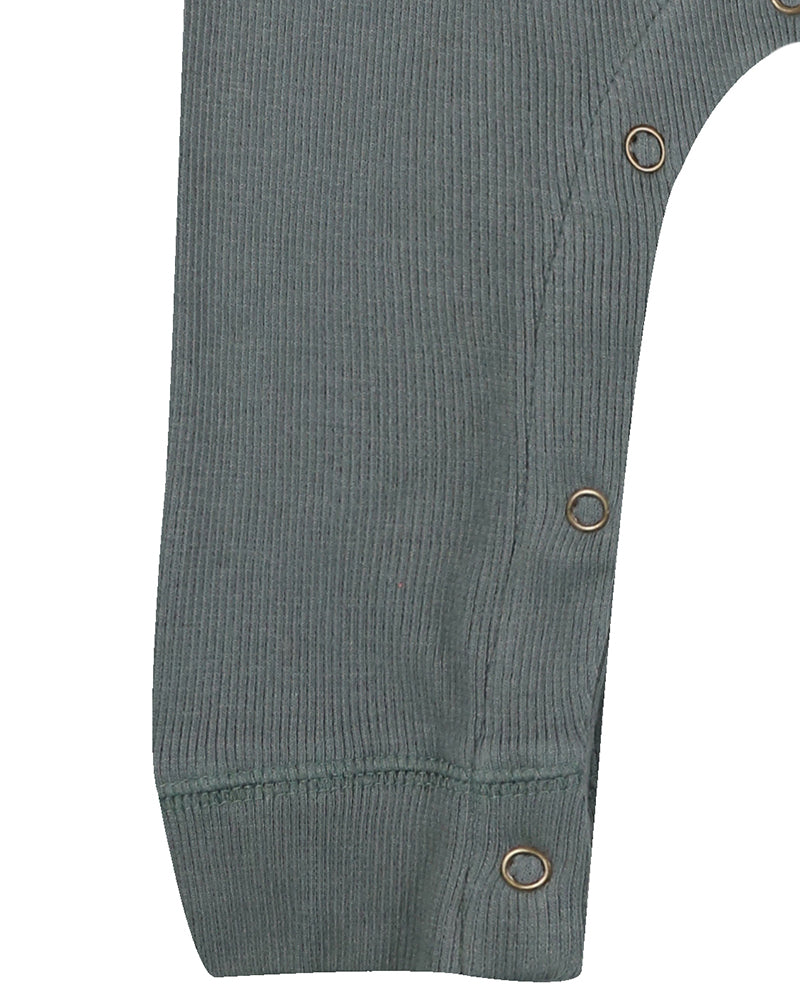 Bottle Green Rib Romper - image 4