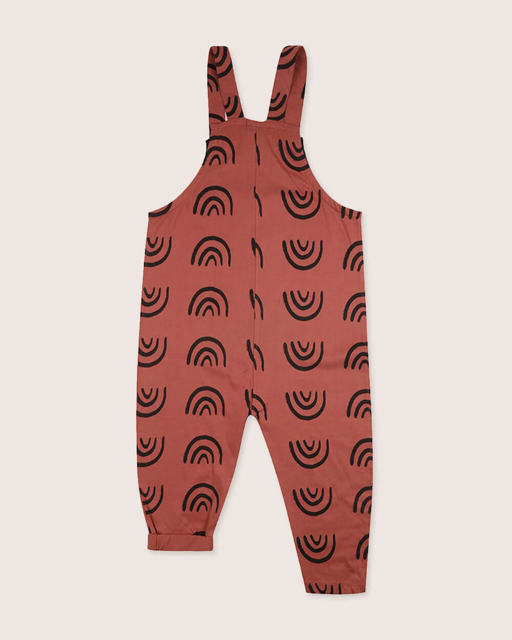 oraganic cotton Red Rainbow Print Dungarees - image 3