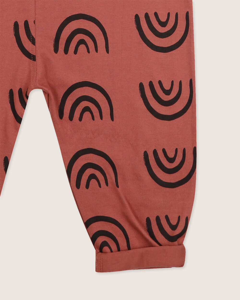 oraganic cotton Red Rainbow Print Dungarees - image 4