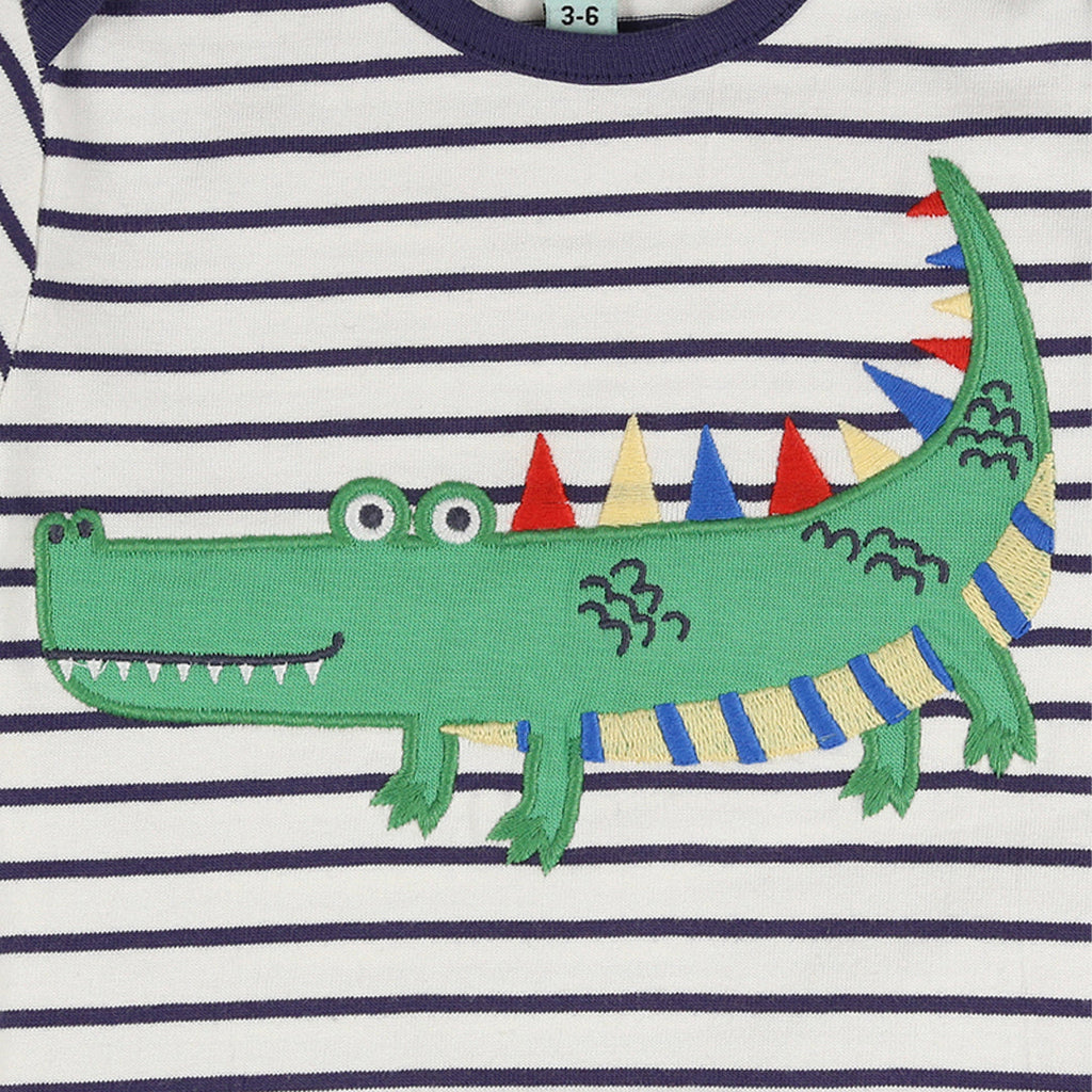 Multicoloured Stripe Print T-shirt And Short Set