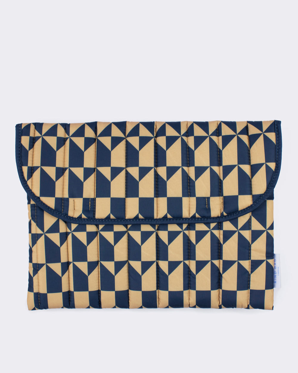 16 Inch Navy & Brown Laptop Sleeve