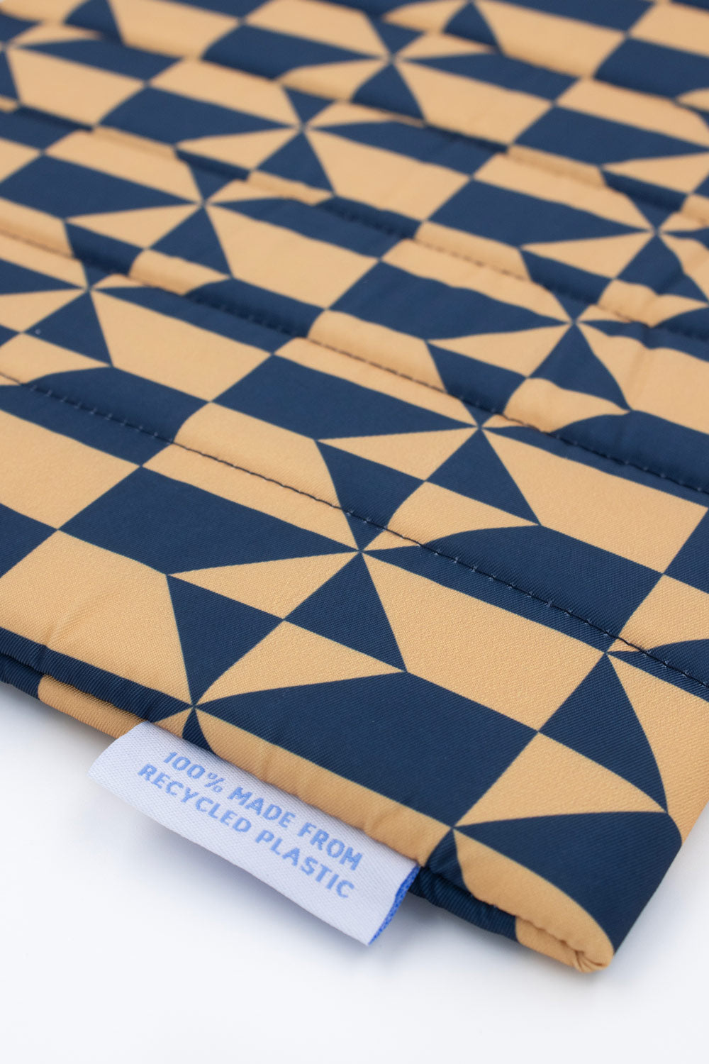 16 Inch Navy & Brown Laptop Sleeve