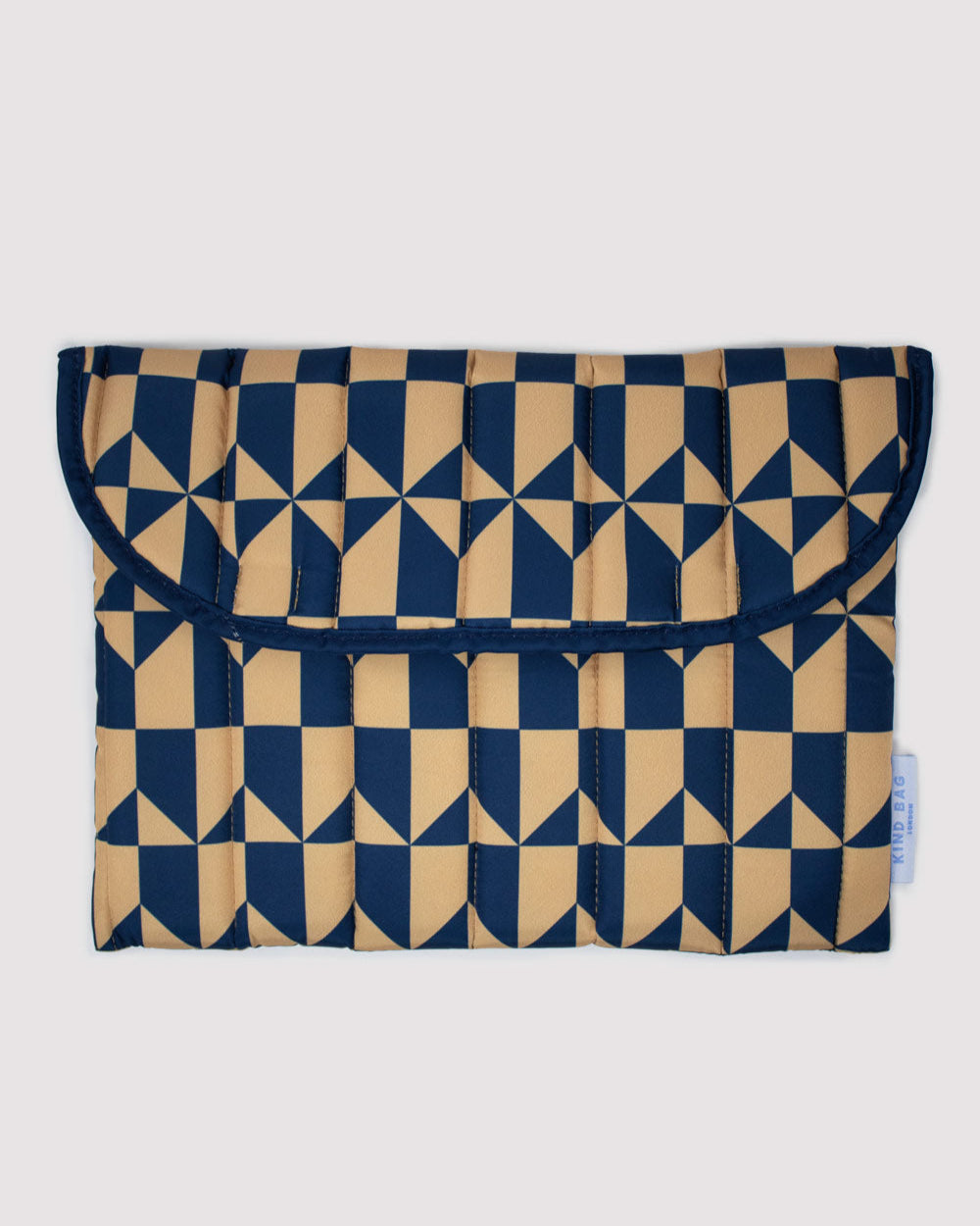 13 Inch Navy & Brown Laptop Sleeve