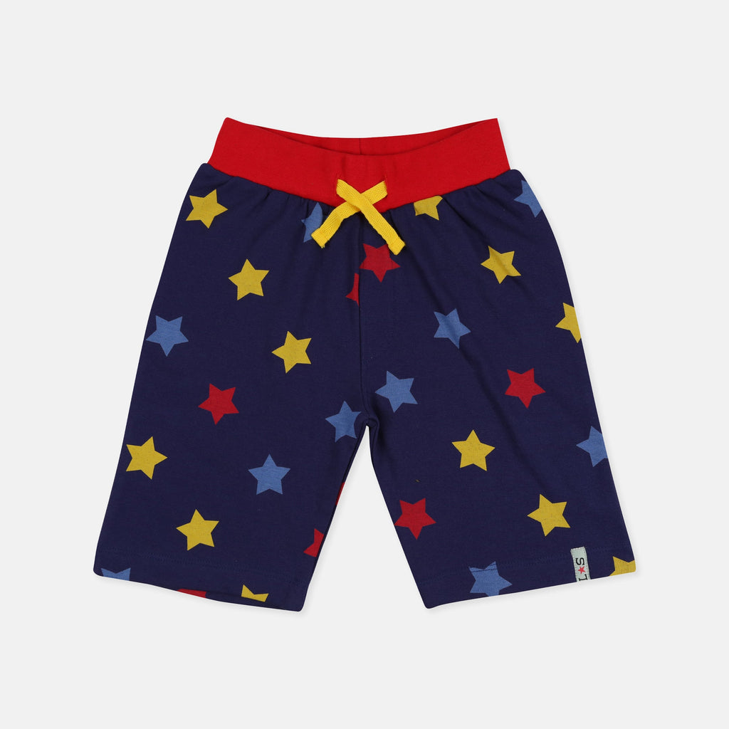 Multicoloured Star And Stripe Print Short - 2 Pack