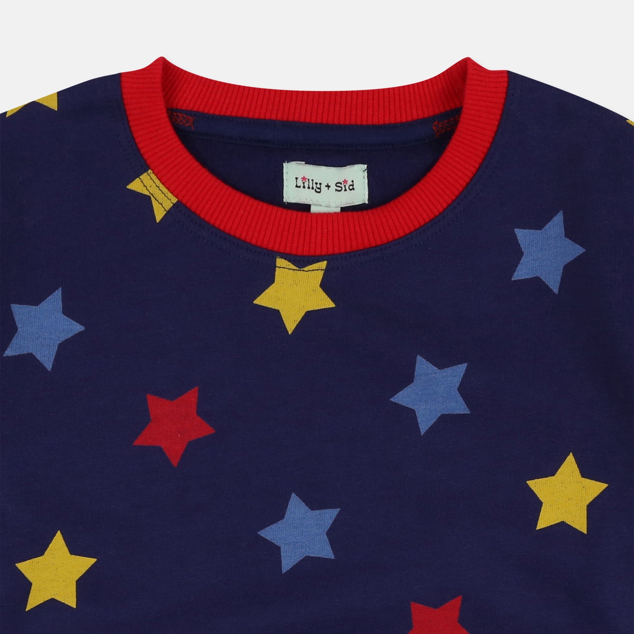 Navy Star Print Sweatshirt