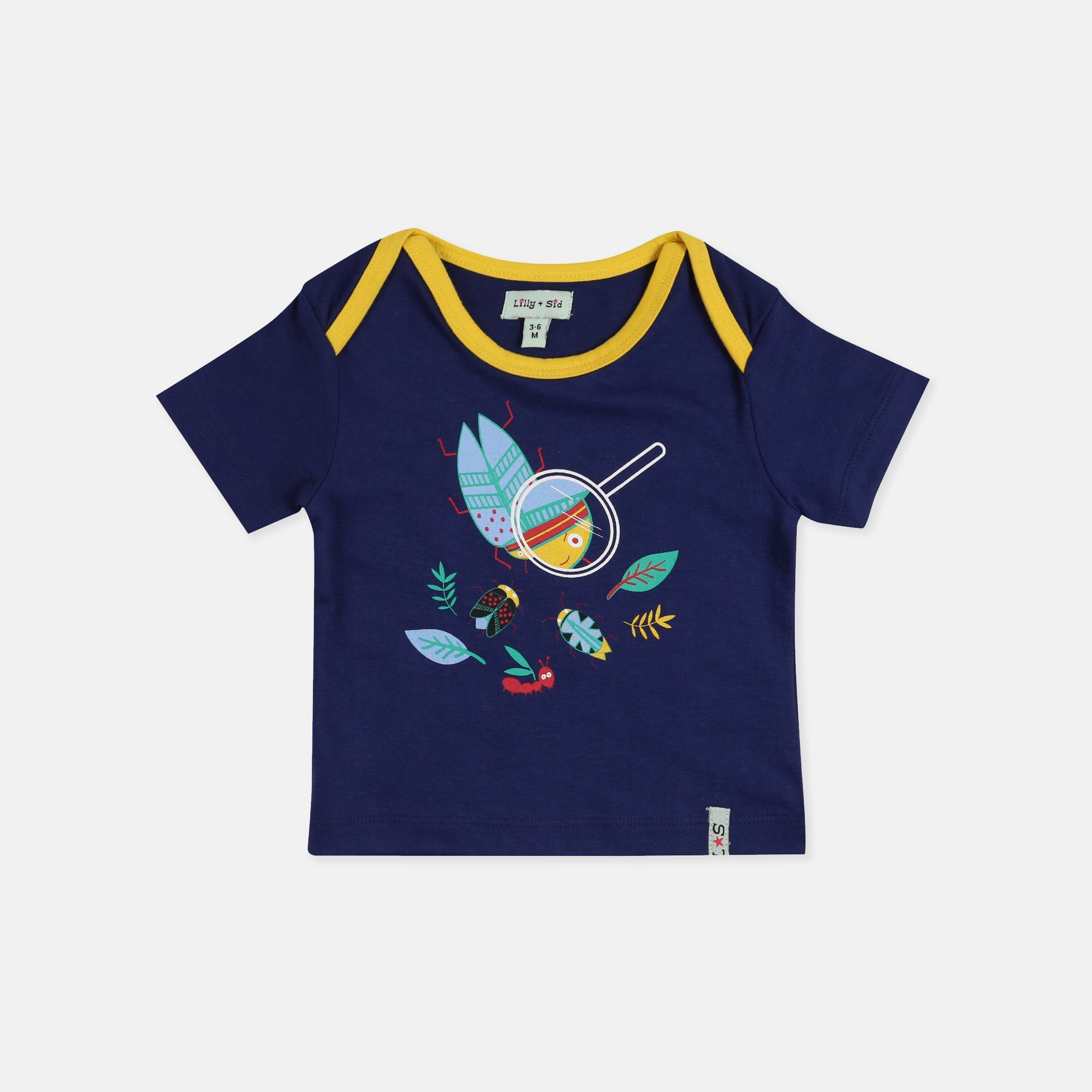 Multicoloured Bugs Print T-shirt and Short Set