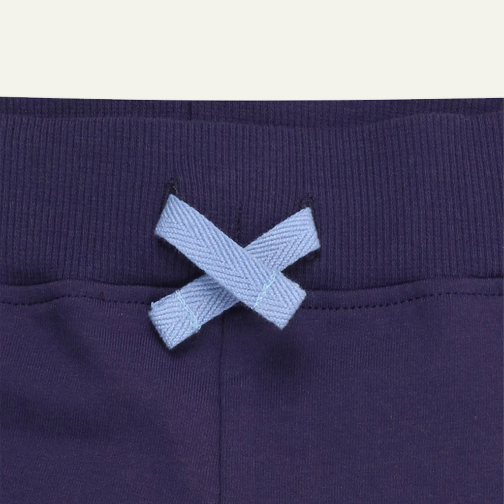 Navy Ok Slogan Print Joggers