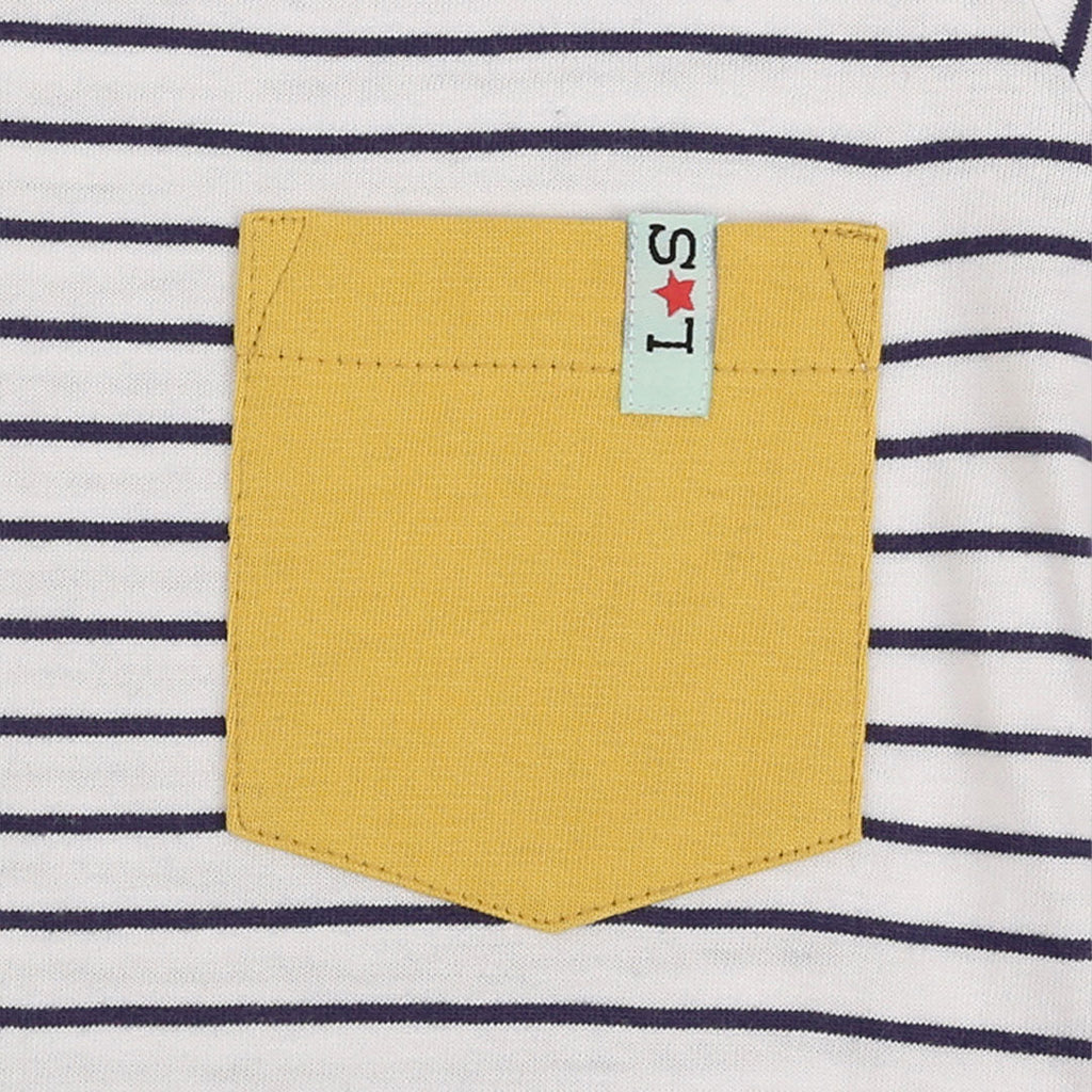 Multicoloured Whale, Stripe Print And Plain T-Shirts - 3 Pack