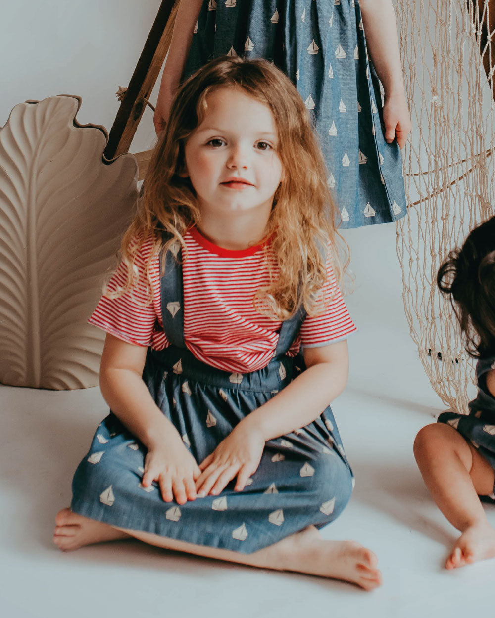 Multicoloured Strawberry and Stripe Print T-Shirts -2 Pack