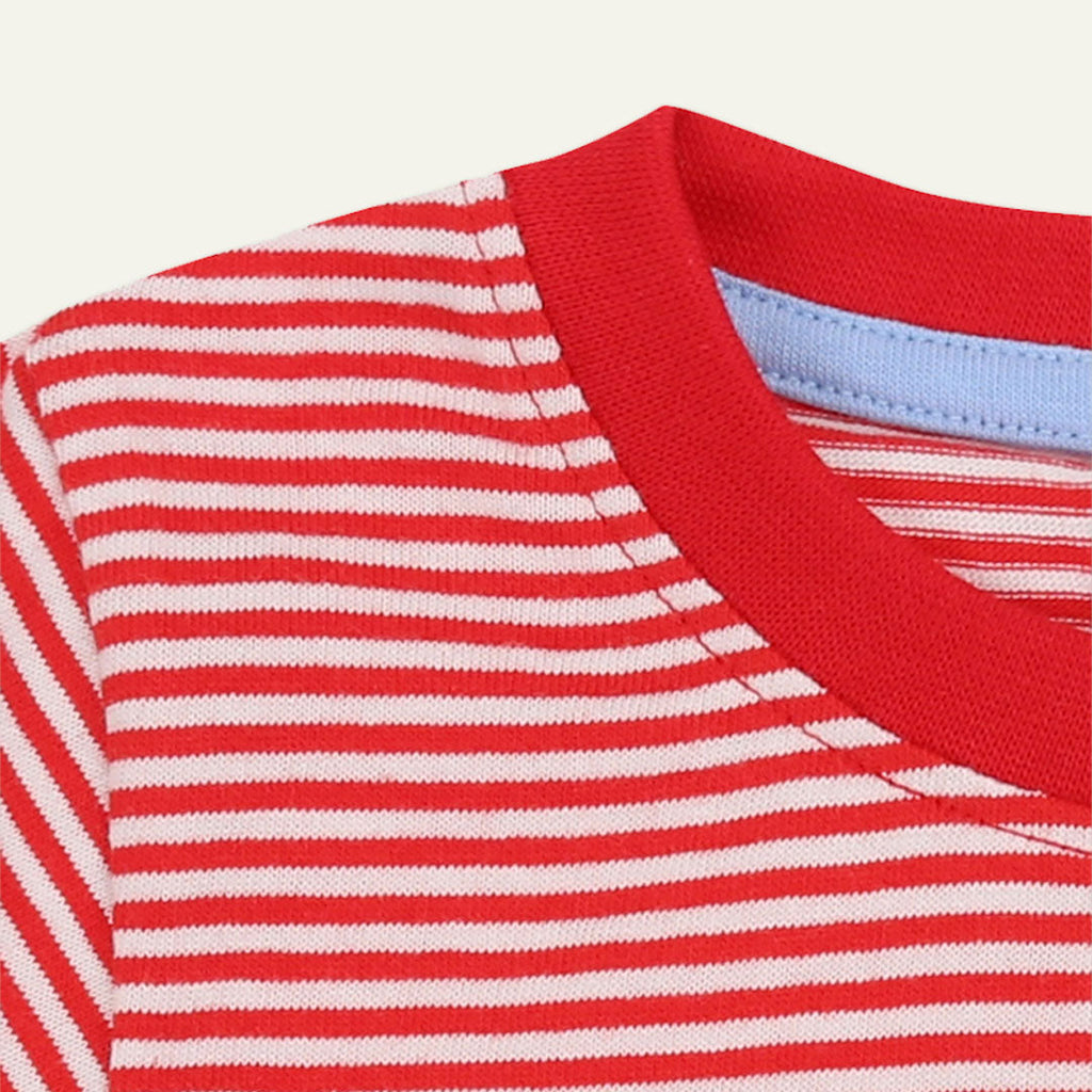 Multicoloured Strawberry and Stripe Print T-Shirts -2 Pack