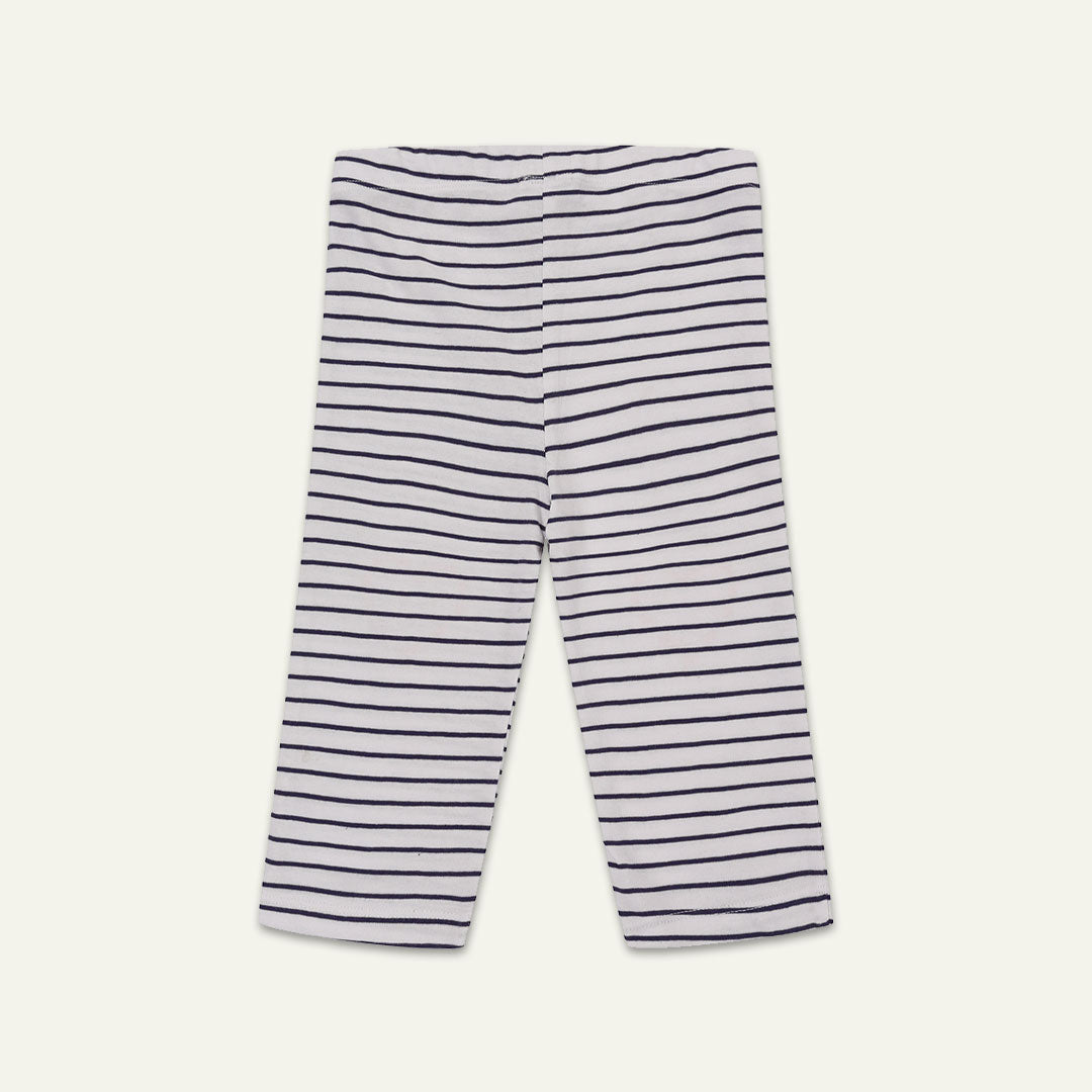Multicoloured Seahorse and Stripe Print Leggings -2 Pack