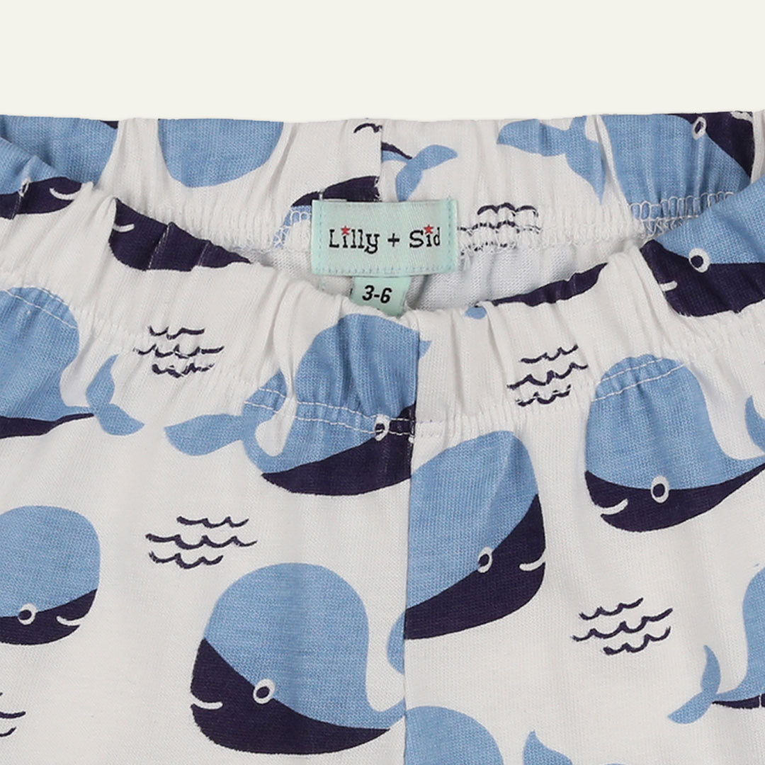 Multicoloured Whale Print Top And Short Set