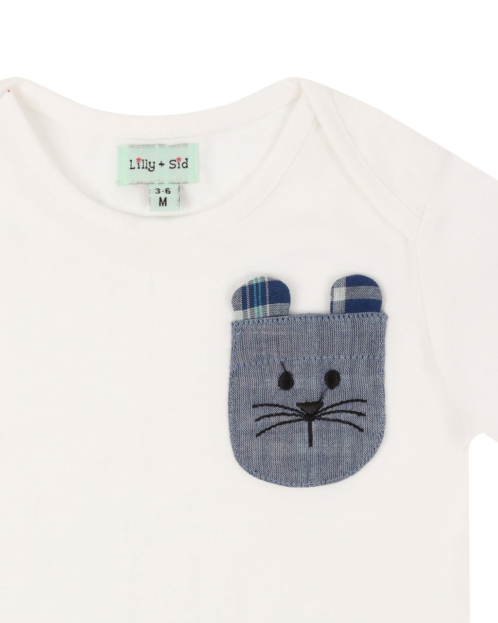 Navy Check Print T-shirt And Trouser Set