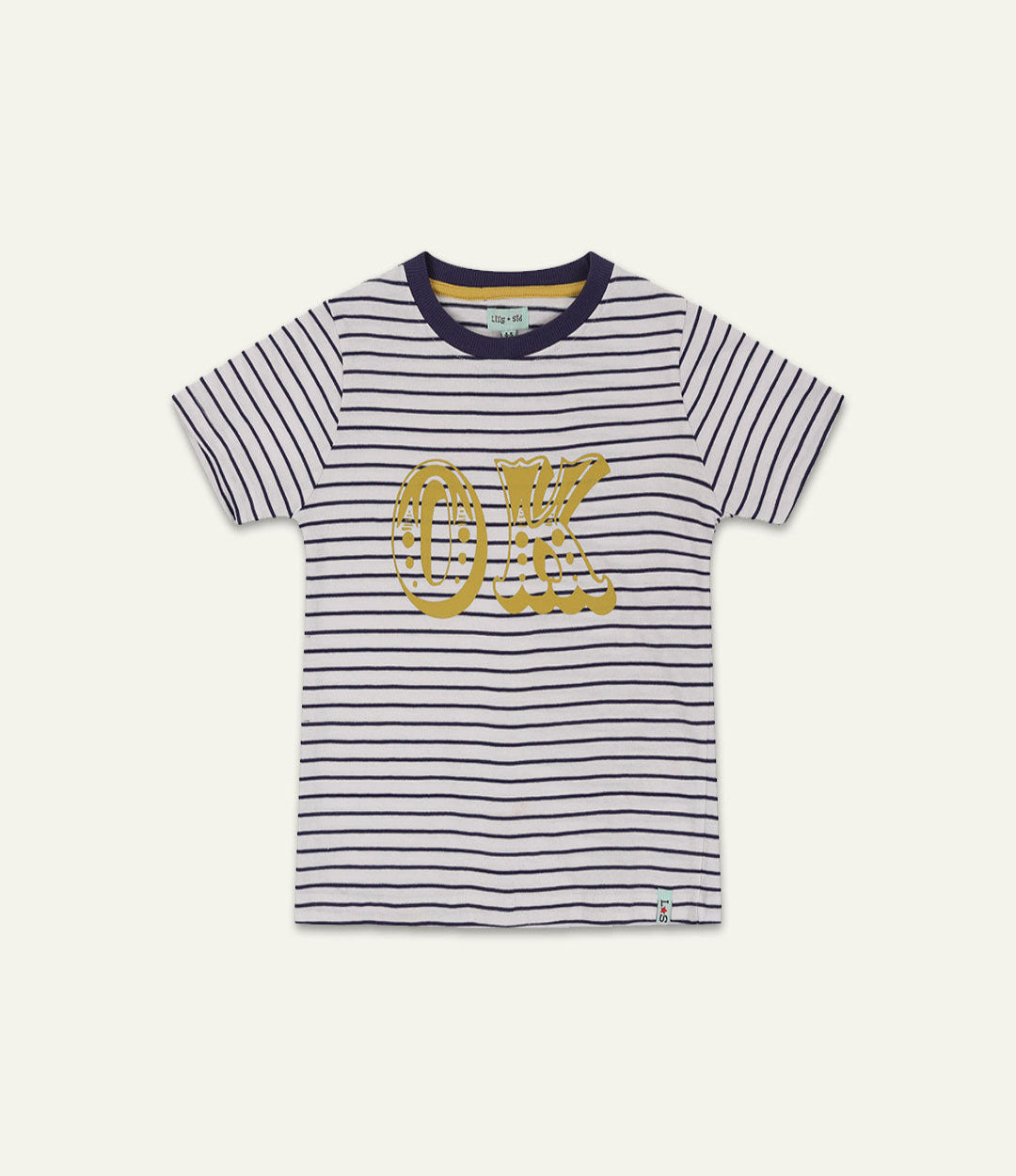 Multicoloured Ok Slogan Print T-Shirt