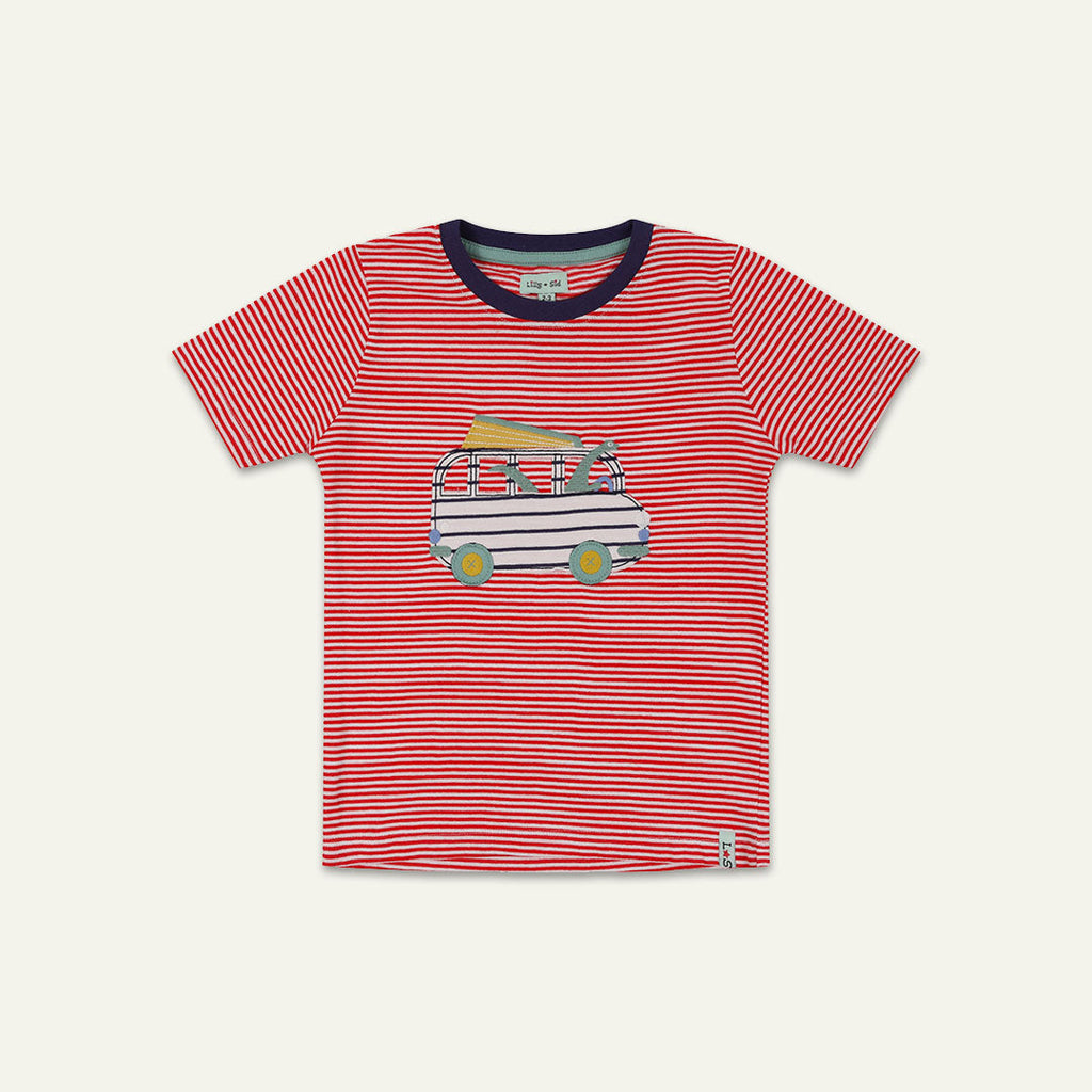 Red Car Applique T- Shirt