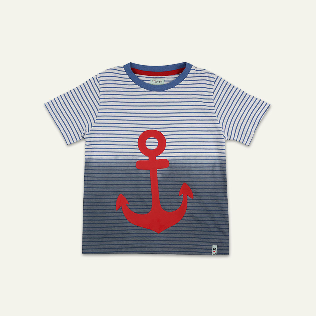 Multicoloured Anchor Print T-Shirt