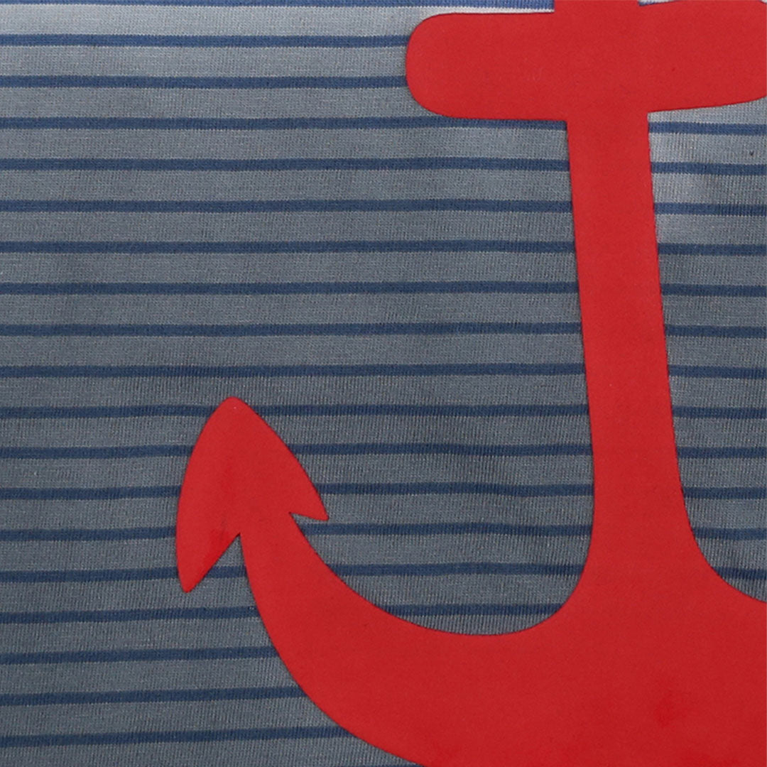 Multicoloured Anchor Print T-Shirt
