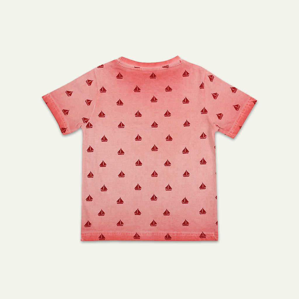 Red Boat Print T-Shirt