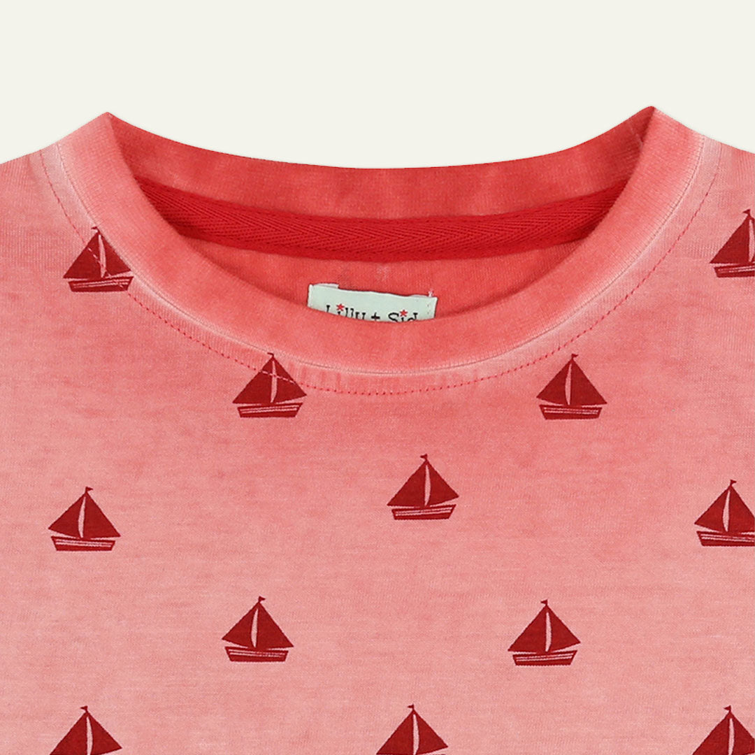 Red Boat Print T-Shirt