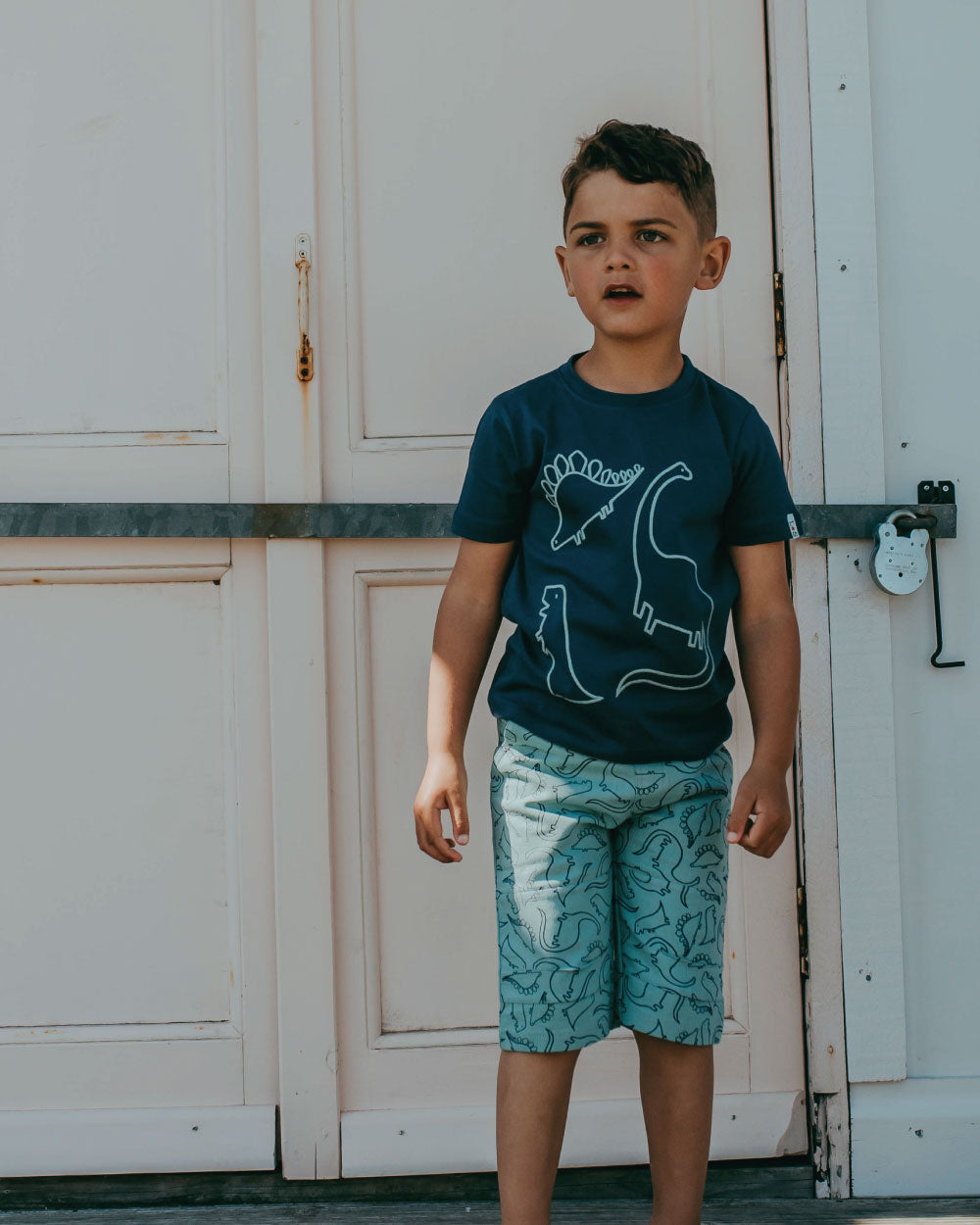 Navy Dinosaur Print T-Shirt