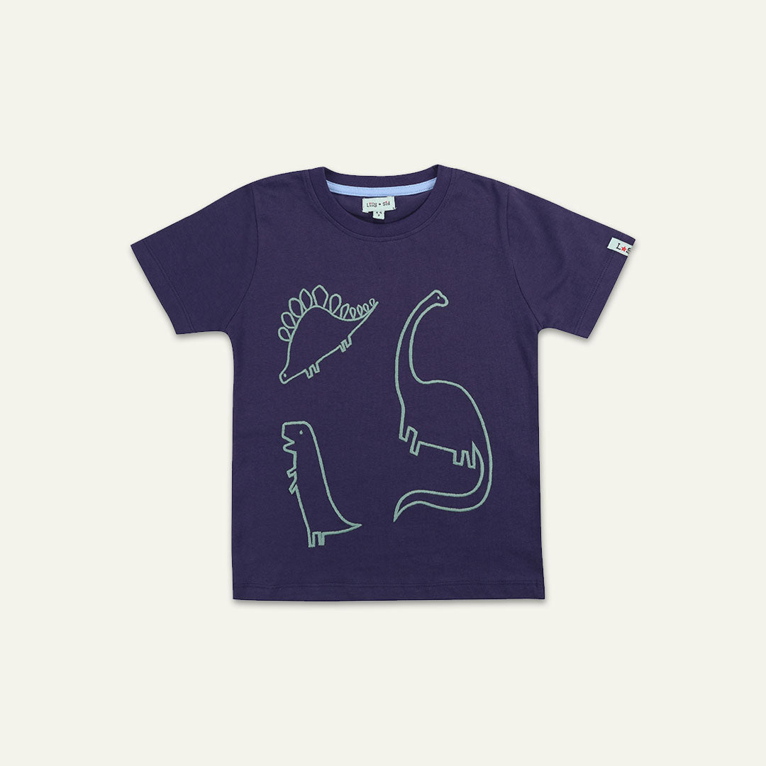 Navy Dinosaur Print T-Shirt