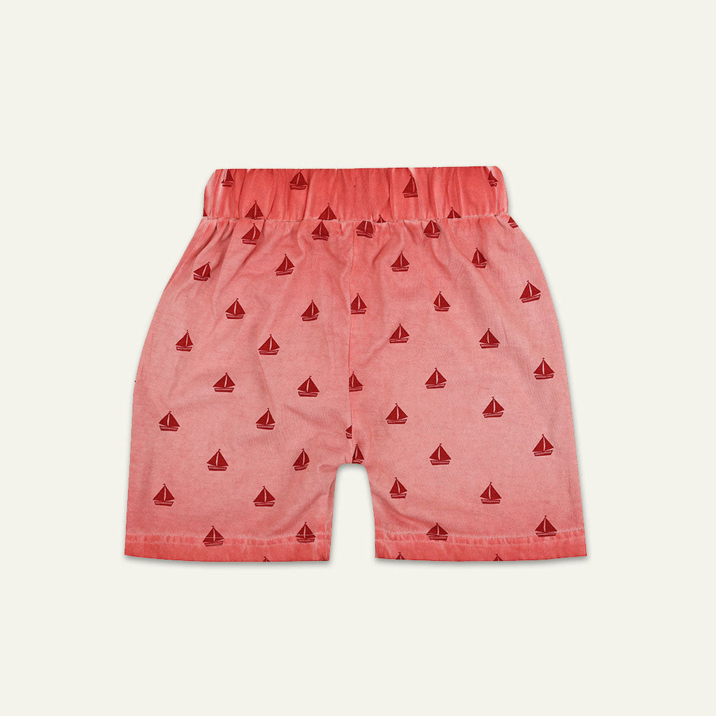 Red Boat Print Shorts