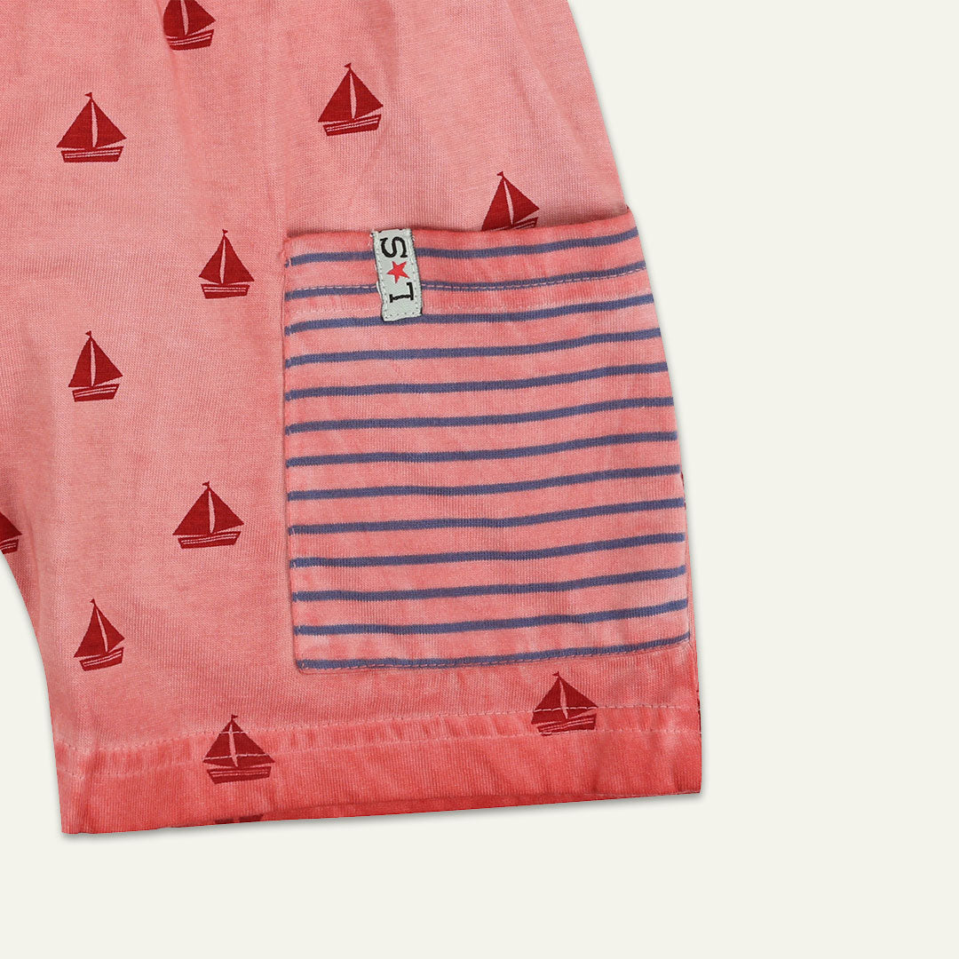 Red Boat Print Shorts