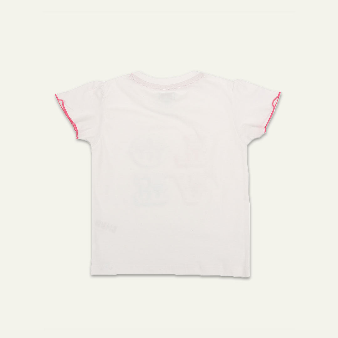 White Love Slogan Print T-Shirt
