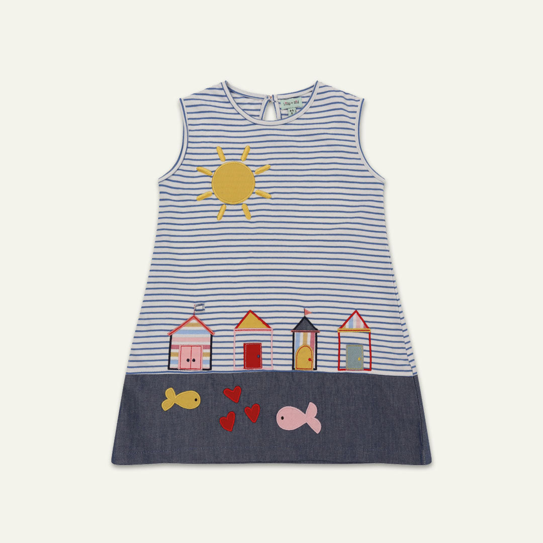 Multicoloured Nature Applique Dress