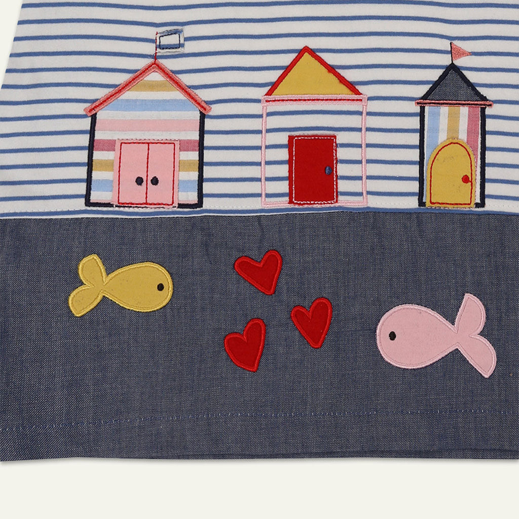 Multicoloured Nature Applique Dress