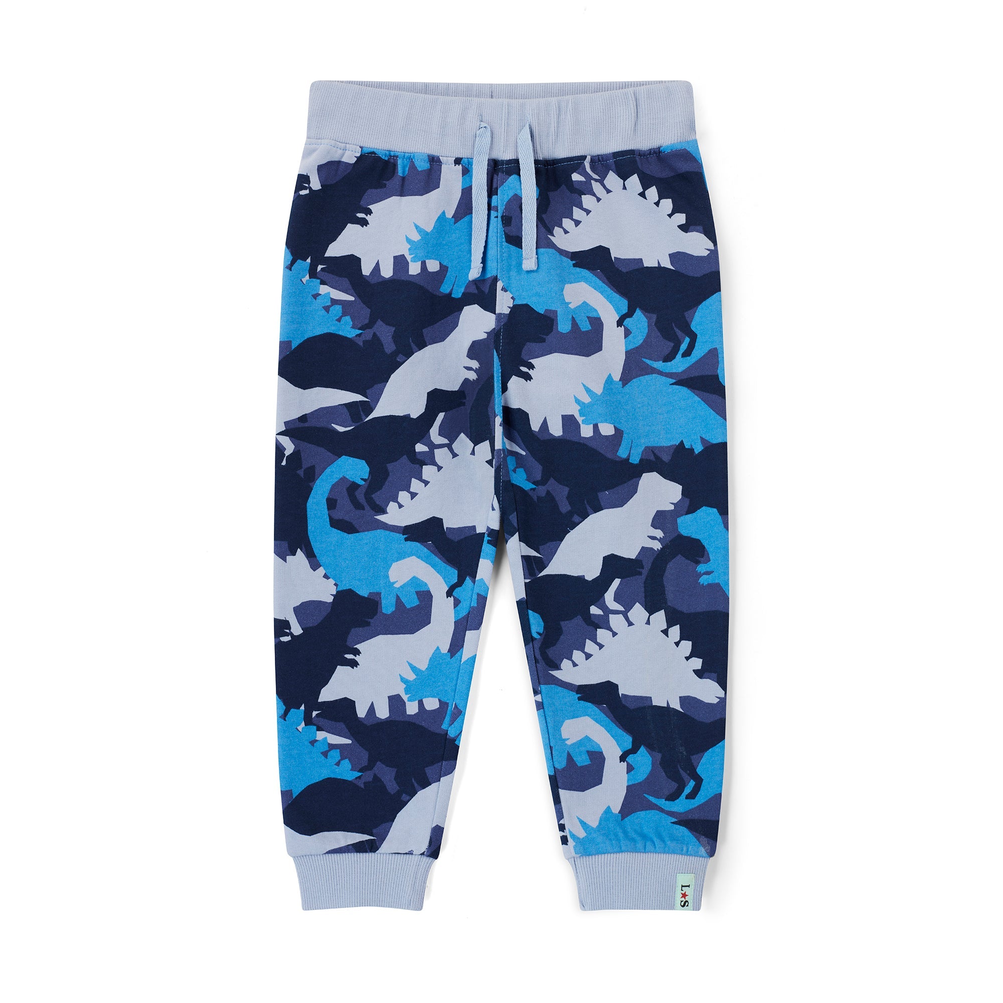 Navy Camo Dinosaur Print Joggers
