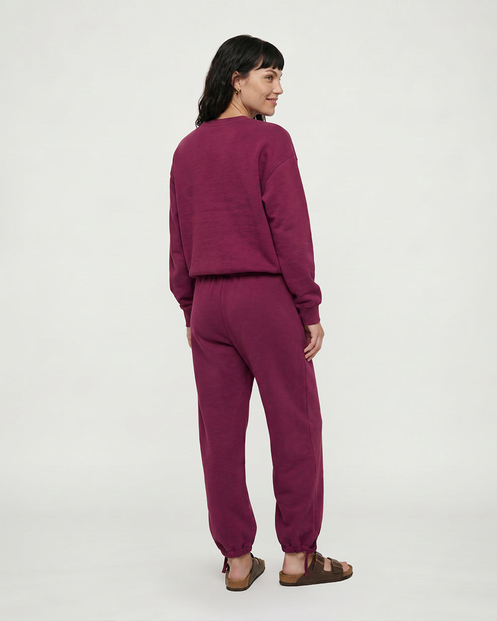 PREORDER Nel Burgandy Lightweight Jersey Sweater