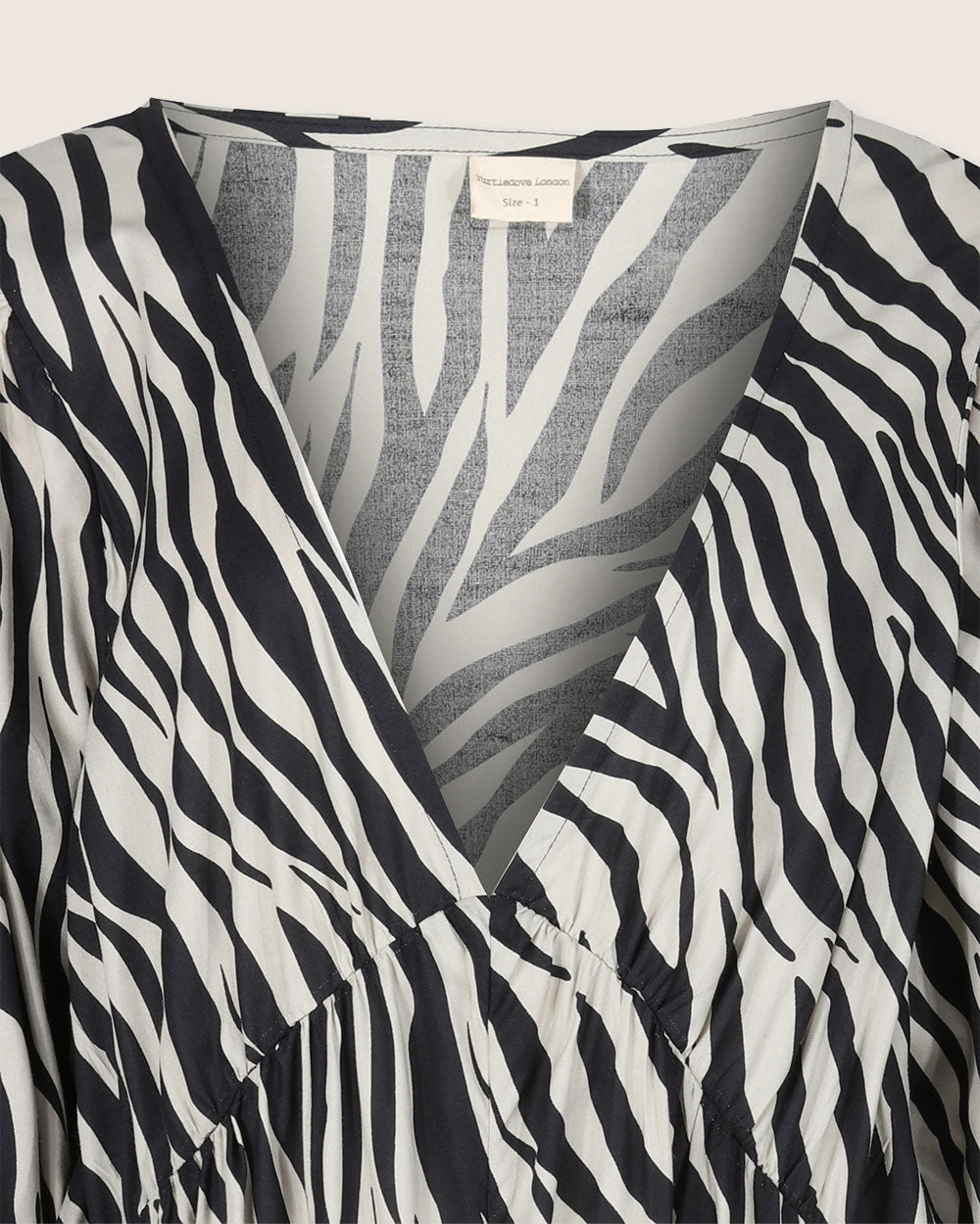 Jasmine Multicolour Zebra Streak Print Maxi Dress- image 4