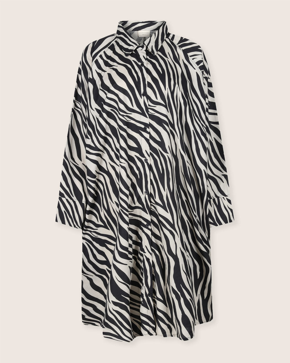 Jess Multicolour Zebra Streak Midi Shirt Dress- image 2
