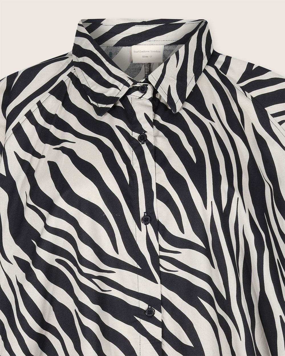 Jess Multicolour Zebra Streak Midi Shirt Dress- image 4