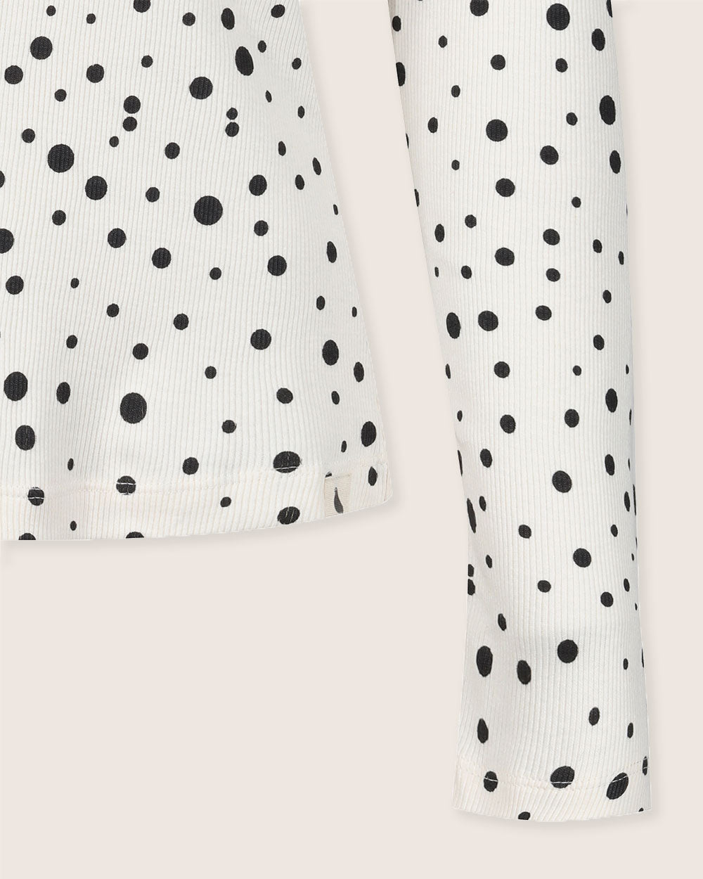 organic cotton Nora Cream Abstract Spot Print Top - image 4