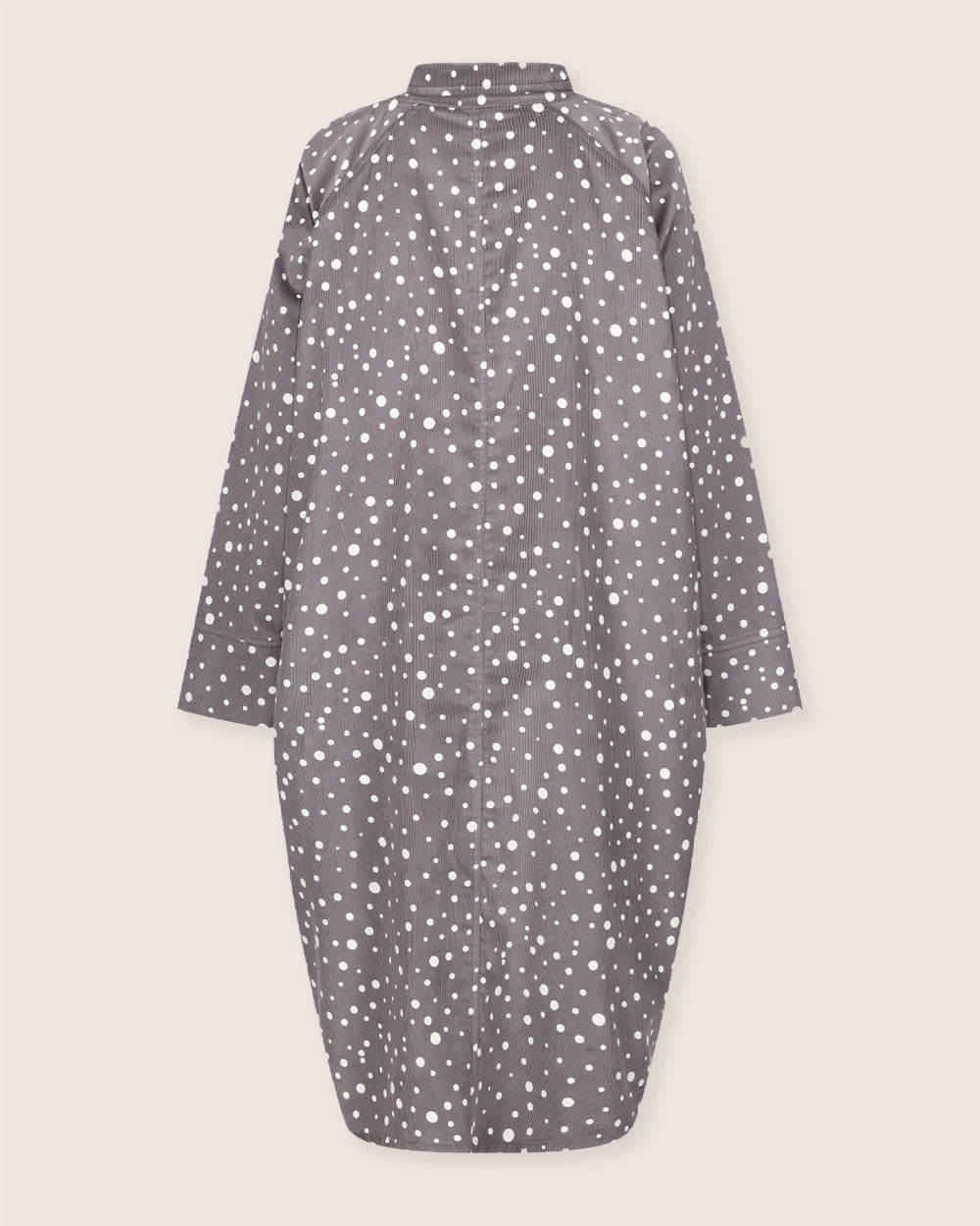 Jess Grey Abstract Spot Print Midi Shirt Dress- image 6