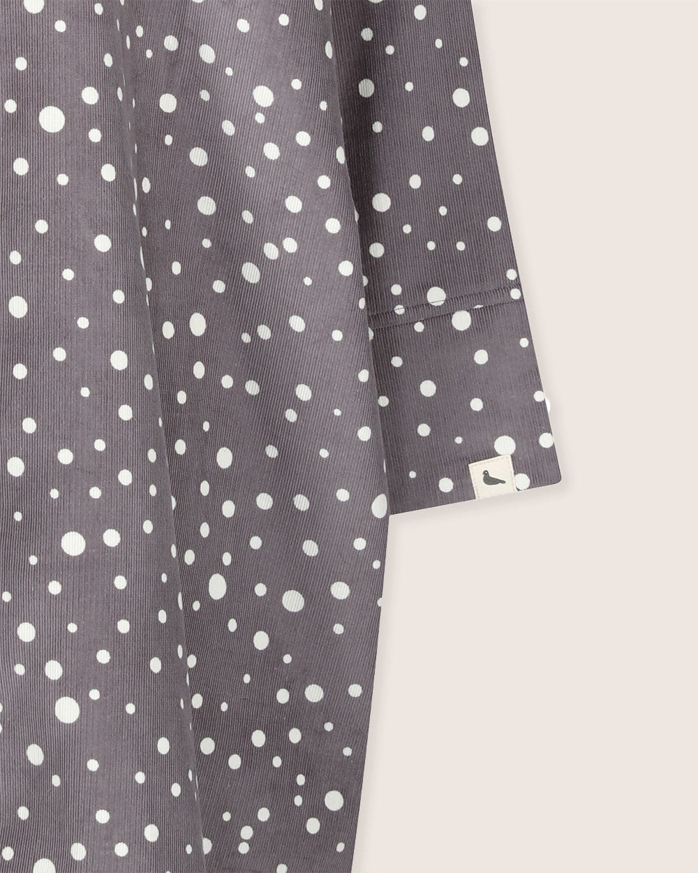 Jess Grey Abstract Spot Print Midi Shirt Dress- image 5